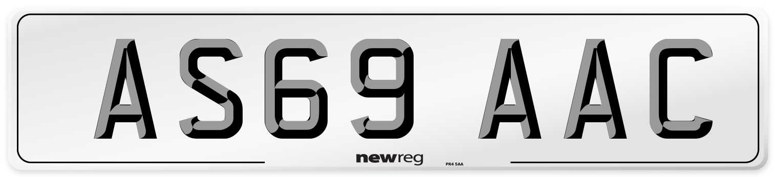 AS69 AAC Number Plate from New Reg
